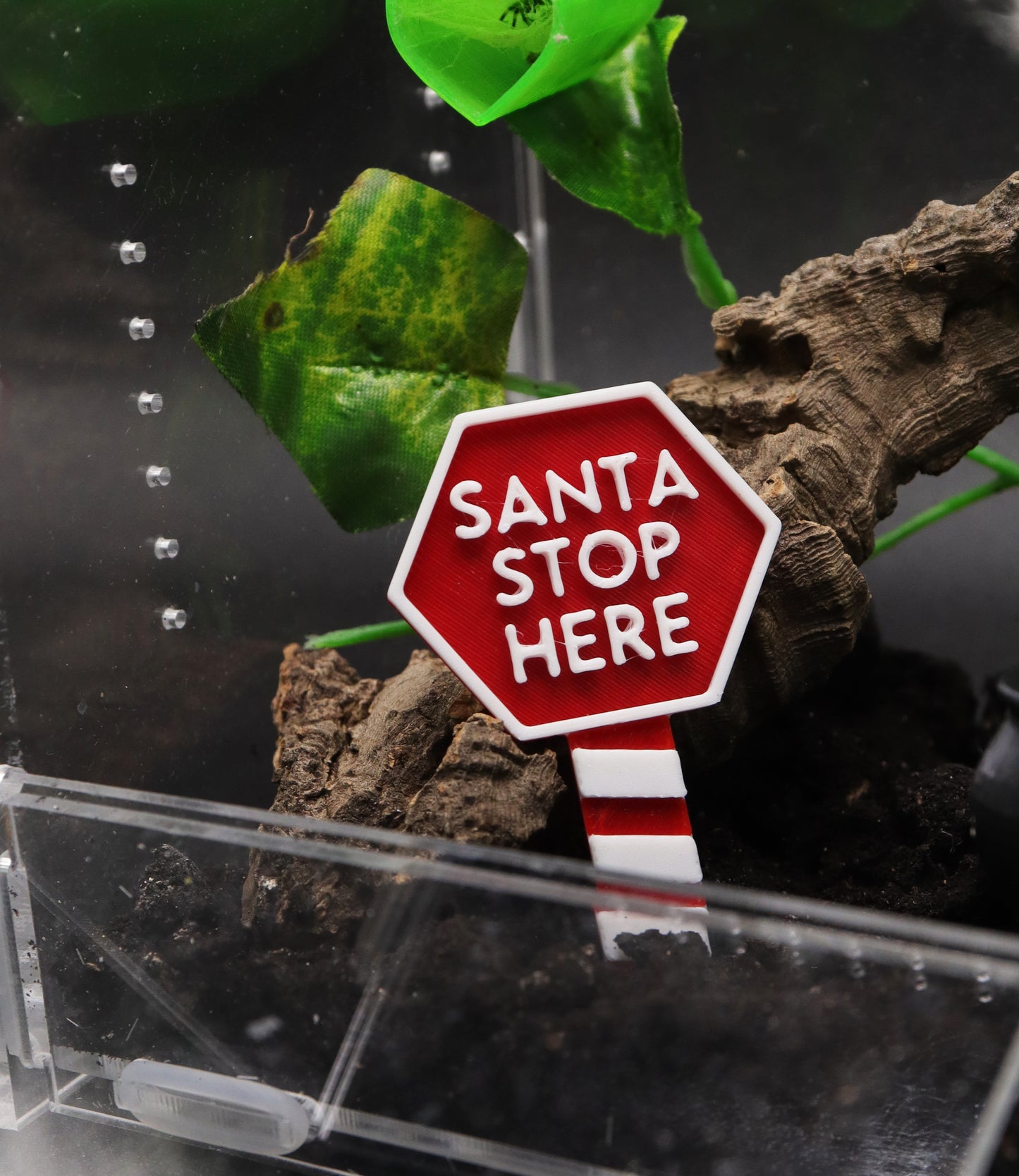 Santa Stop Here Sign