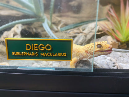 Personalised Magnetic Vivarium Sign